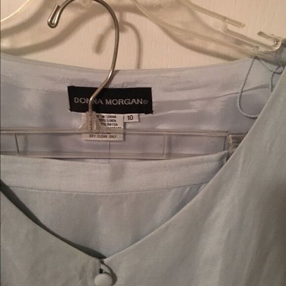 Blue Two Piece Skirt Set - Picture 2 of 4